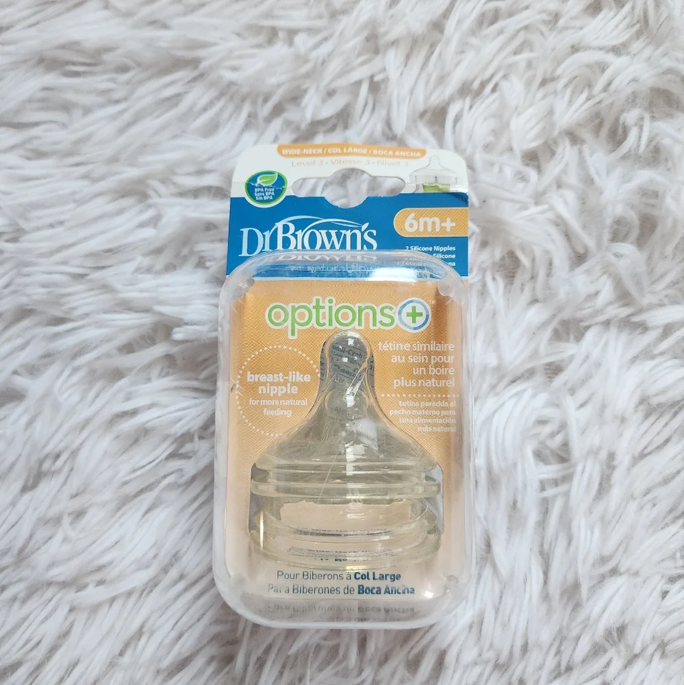♠️10/$10♠️ Dr. Brown's Wide Bottle Nipples for 6 months+ - Picture 2 of 4